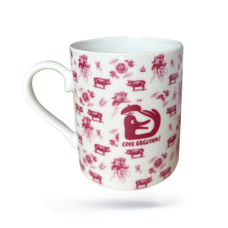 Mug porcelaine rose Cool Gascoun